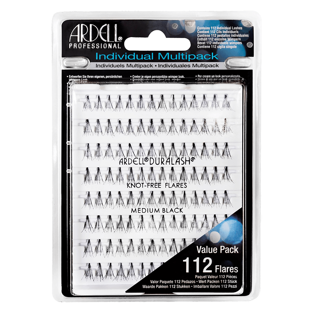 Ardell DuraLash Individual Knot-Free Flares Medium Black Multipack