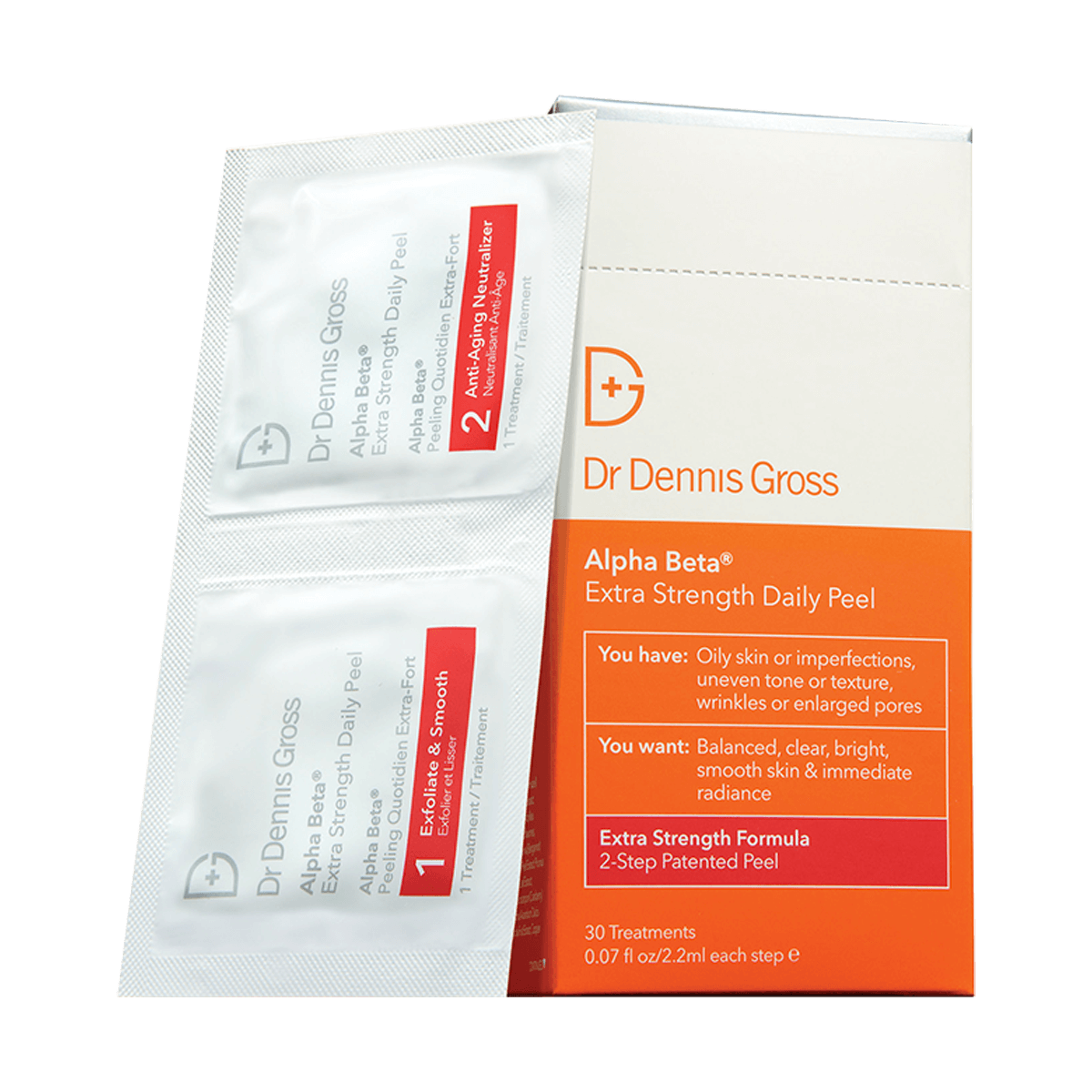 Dr Dennis Gross Alpha Beta Extra Strength 2-Step Daily Peel - 30 packettes
