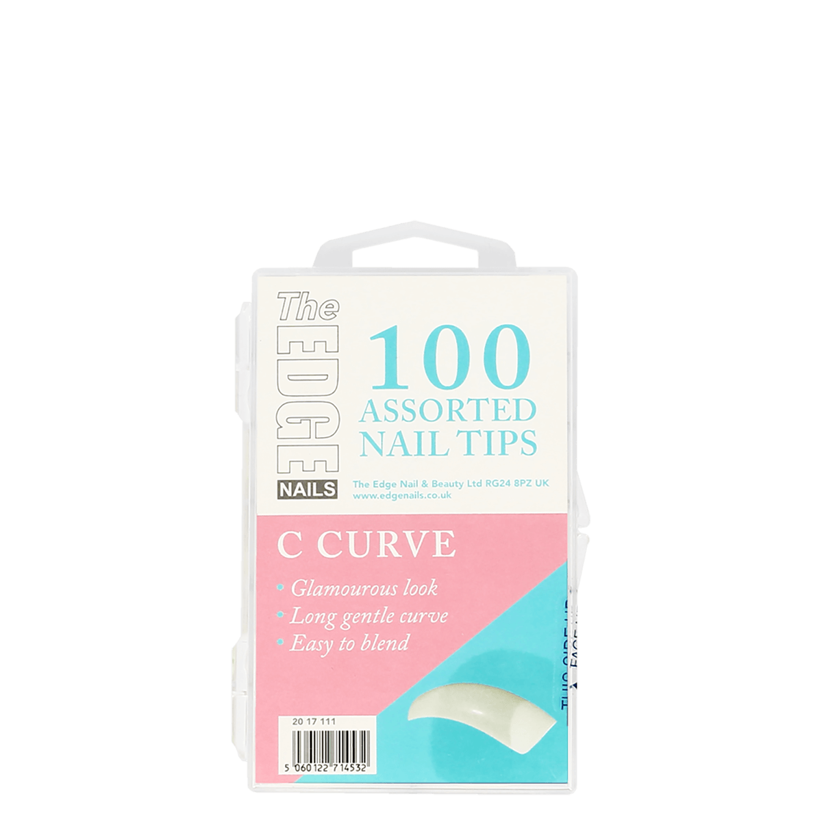 The Edge Nails C Curve Tips x 100 Assorted