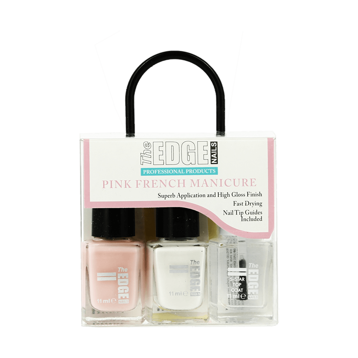The Edge Nails Pink French Manicure Set