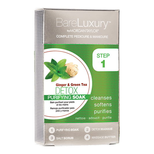Morgan Taylor Bare Luxury Detox Ginger & Green Tea Pedicure & Manicure