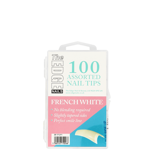 The Edge Nails French White Tips x 100 Assorted