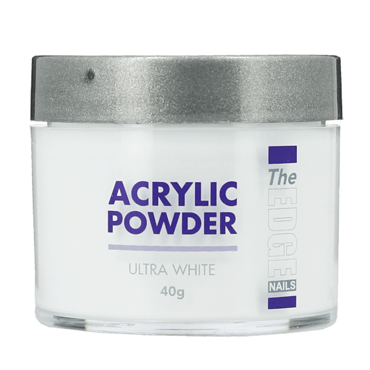 The Edge Nails Acrylic Powder Ultra White 40g