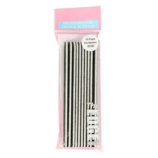 The Edge Nails Duraboard 80/80 File 10 Pack