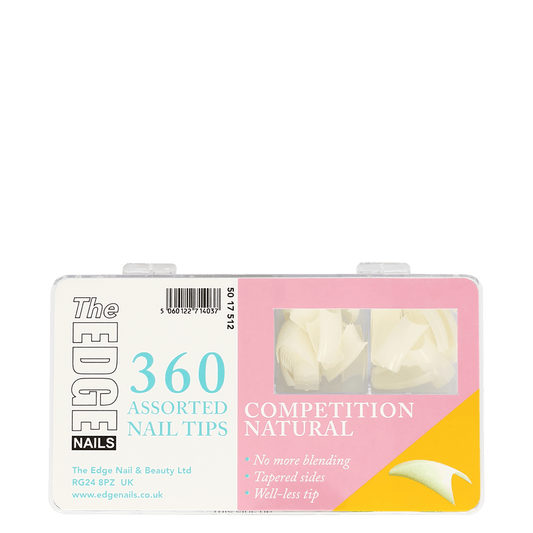 The Edge Nails Competition Natural 360 Assorted Nail Tips