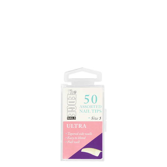 The Edge Nails Ultra Assorted Nail Tips Size 5 (50 Pack)
