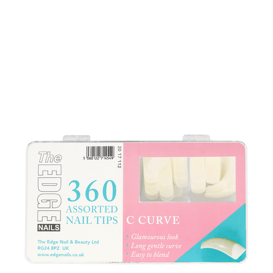 The Edge Nails C Curve Assorted Nail Tips (360 Pack)