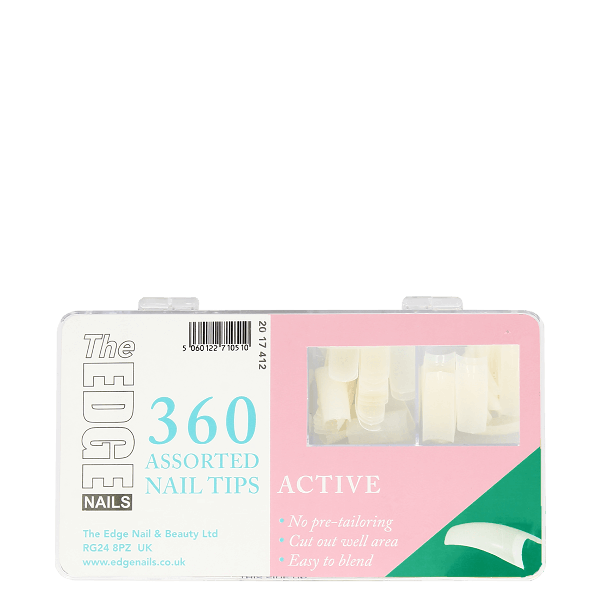 The Edge Nails Active Assorted Nail Tips (360 Pack)