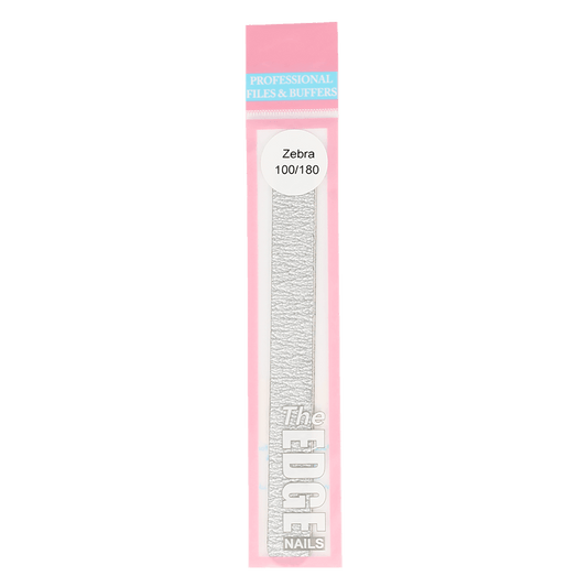 The Edge Nails Zebra File 100/180