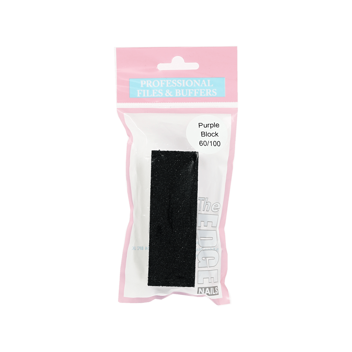 The Edge Nails Purple Sanding Block 60/100