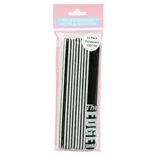 The Edge Nails Duraboard Files (10 Pack) 100/100